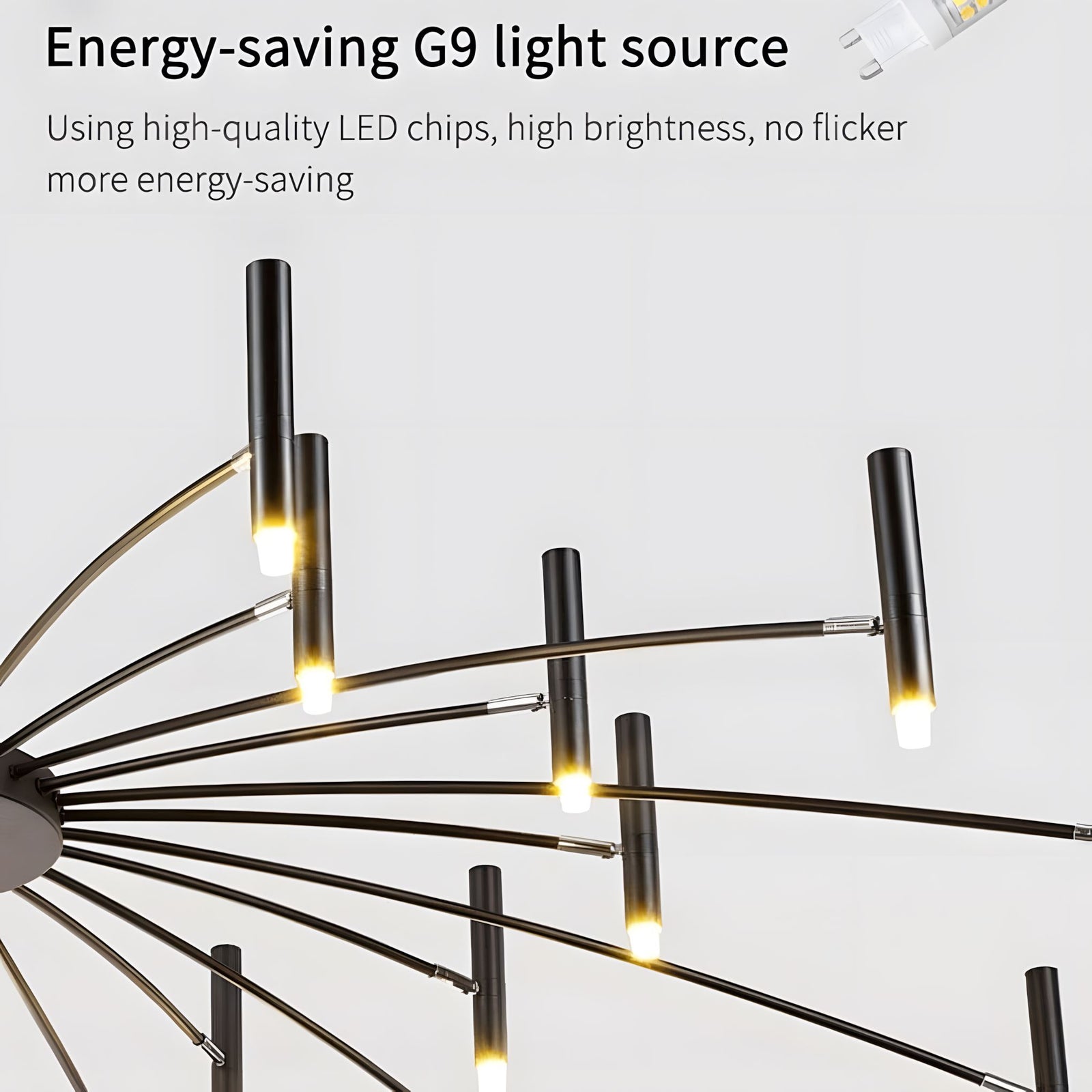 BLOOM - ZENDUCE - 12 Candles / Black / Warm White