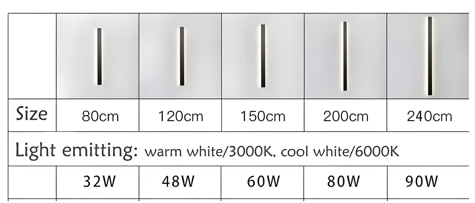 BOLT - ZENDUCE - Warm white / 80cm / 31in