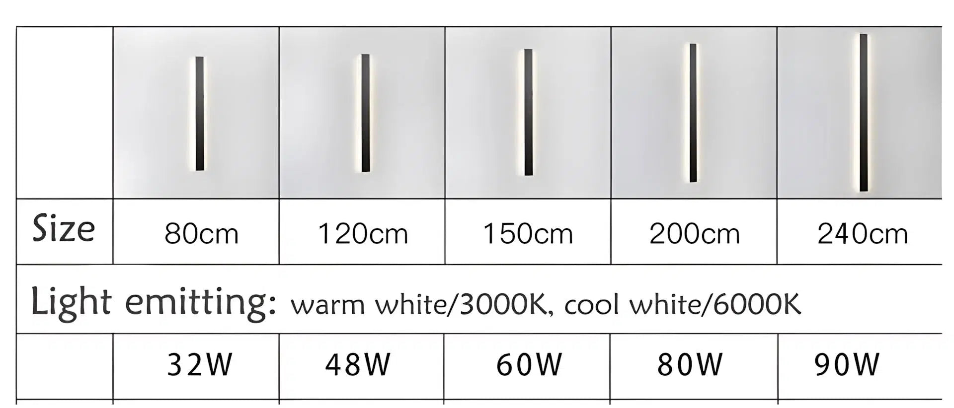 BOLT - ZENDUCE - Warm white / 80cm / 31in