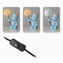 Bear Bedside Lamp for Kids Room - ZENDUCE - Blue / Warm White (2700-3500K)