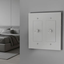 Brass 3-way Rotary Dimmer Switch-Modern Rotary LED Dimmer Wall Switch (1–5 Gang)-ZENDUCE