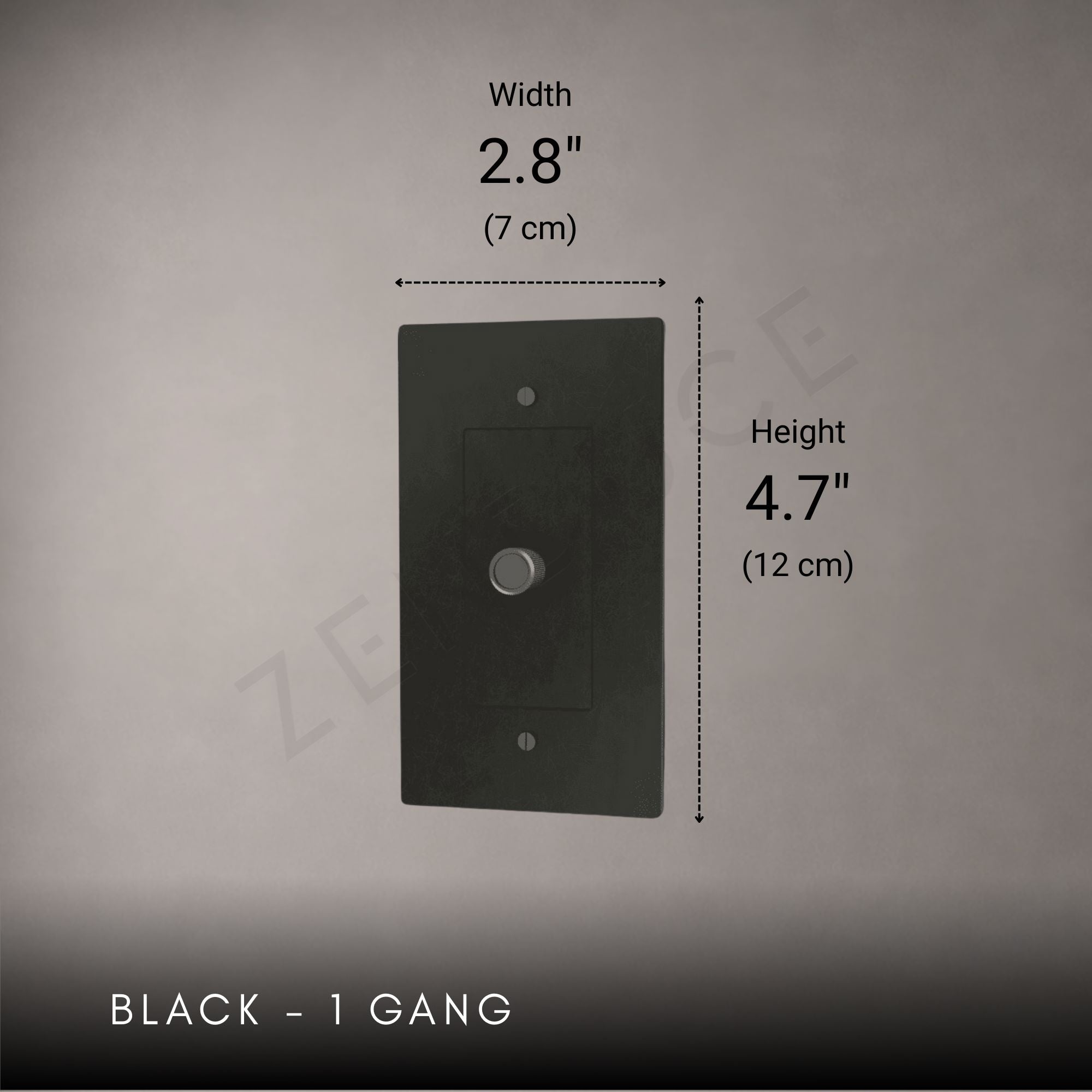 Brass 3-way Rotary Dimmer Switch-Modern Rotary LED Dimmer Wall Switch (1–5 Gang)-ZENDUCE