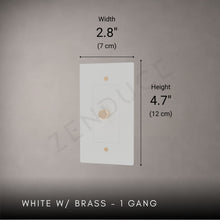 Brass 3-way Rotary Dimmer Switch-Modern Rotary LED Dimmer Wall Switch (1–5 Gang)-ZENDUCE
