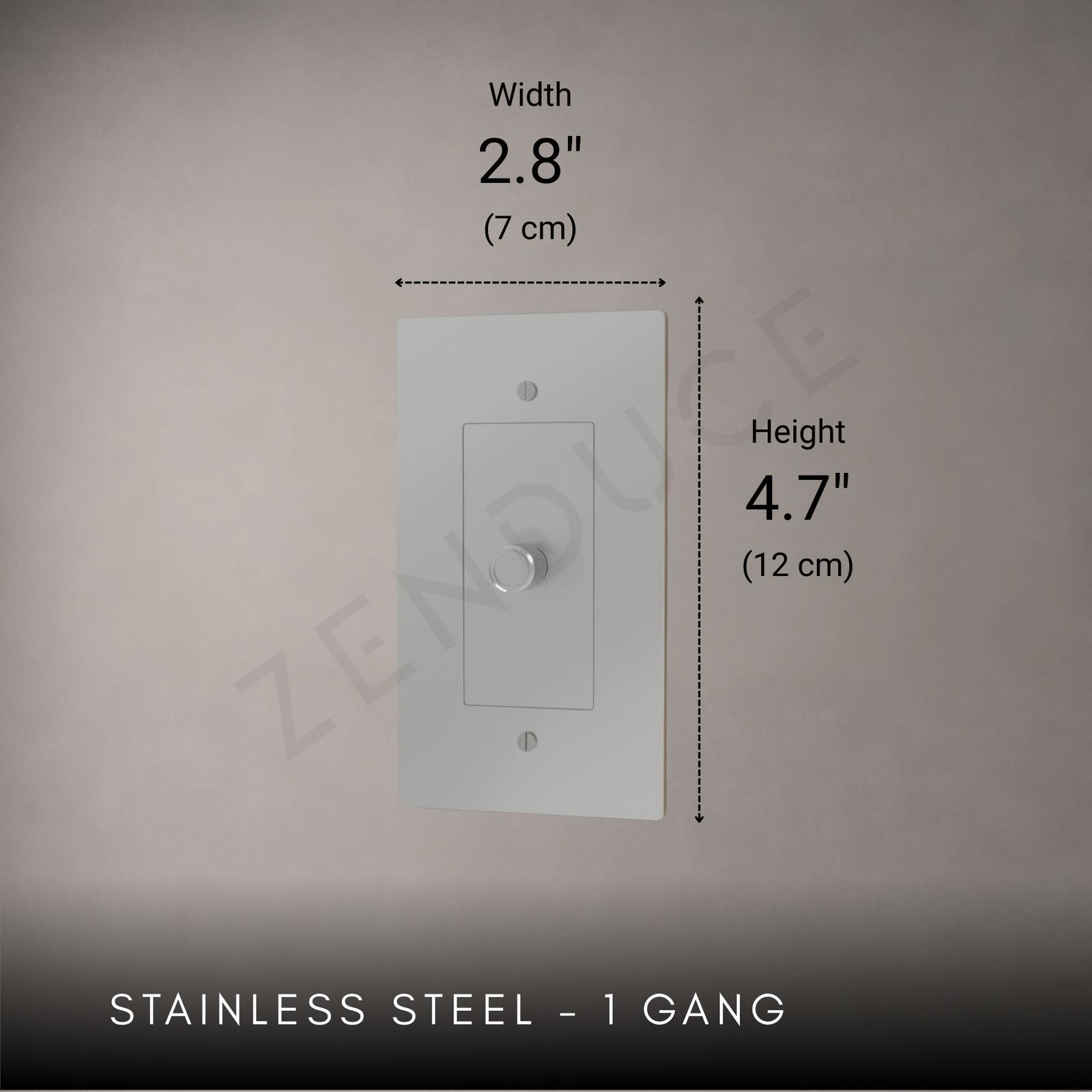 Brass 3-way Rotary Dimmer Switch-Modern Rotary LED Dimmer Wall Switch (1–5 Gang)-ZENDUCE