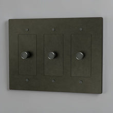Brass 3-way Rotary Dimmer Switch-Modern Rotary LED Dimmer Wall Switch (1–5 Gang)-ZENDUCE