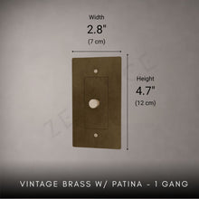 Brass 3-way Rotary Dimmer Switch-Modern Rotary LED Dimmer Wall Switch (1–5 Gang)-ZENDUCE