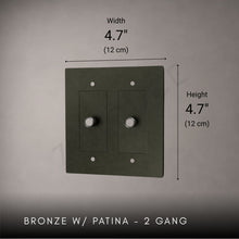 Brass 3-way Rotary Dimmer Switch-Modern Rotary LED Dimmer Wall Switch (1–5 Gang)-ZENDUCE