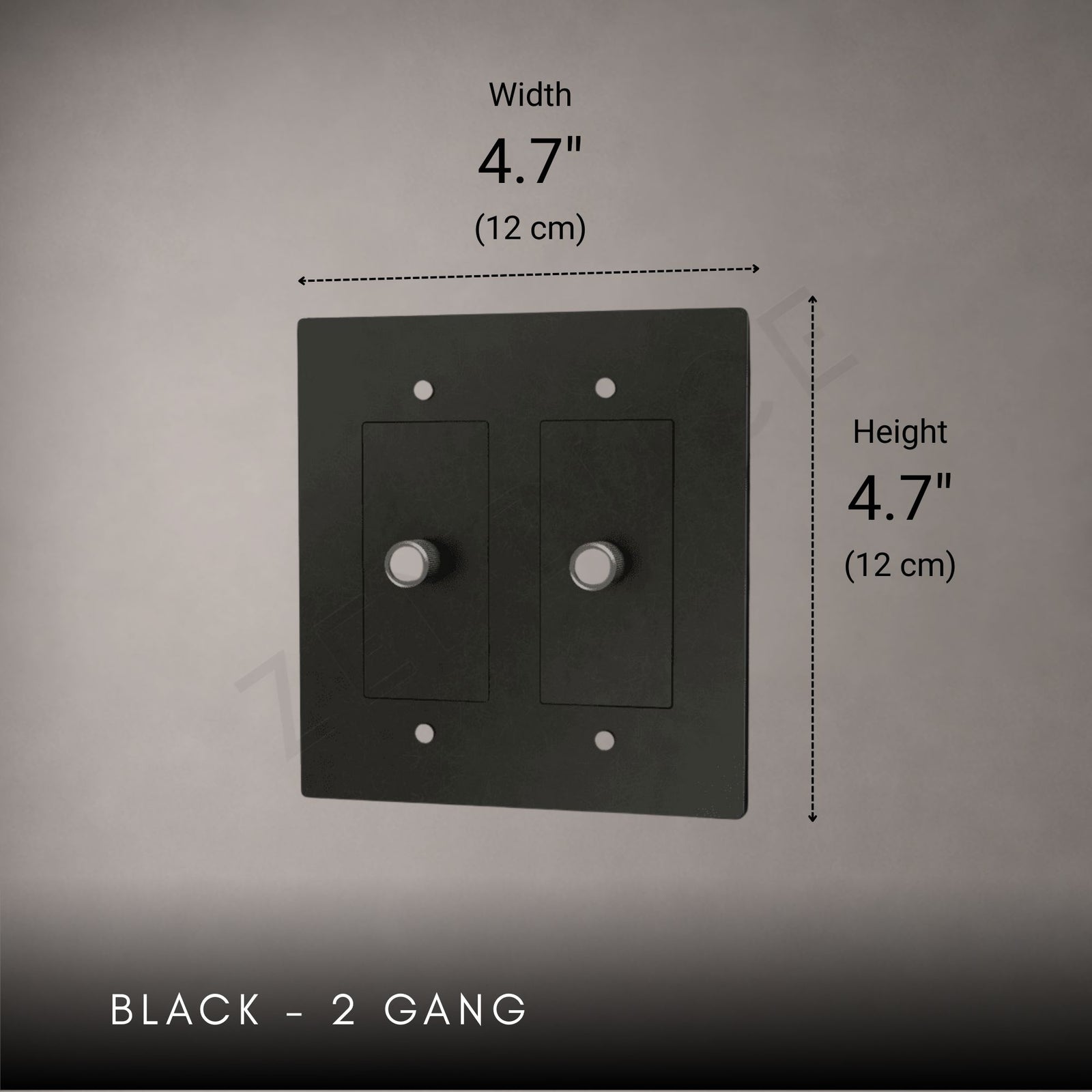 Brass 3-way Rotary Dimmer Switch-Modern Rotary LED Dimmer Wall Switch (1–5 Gang)-ZENDUCE