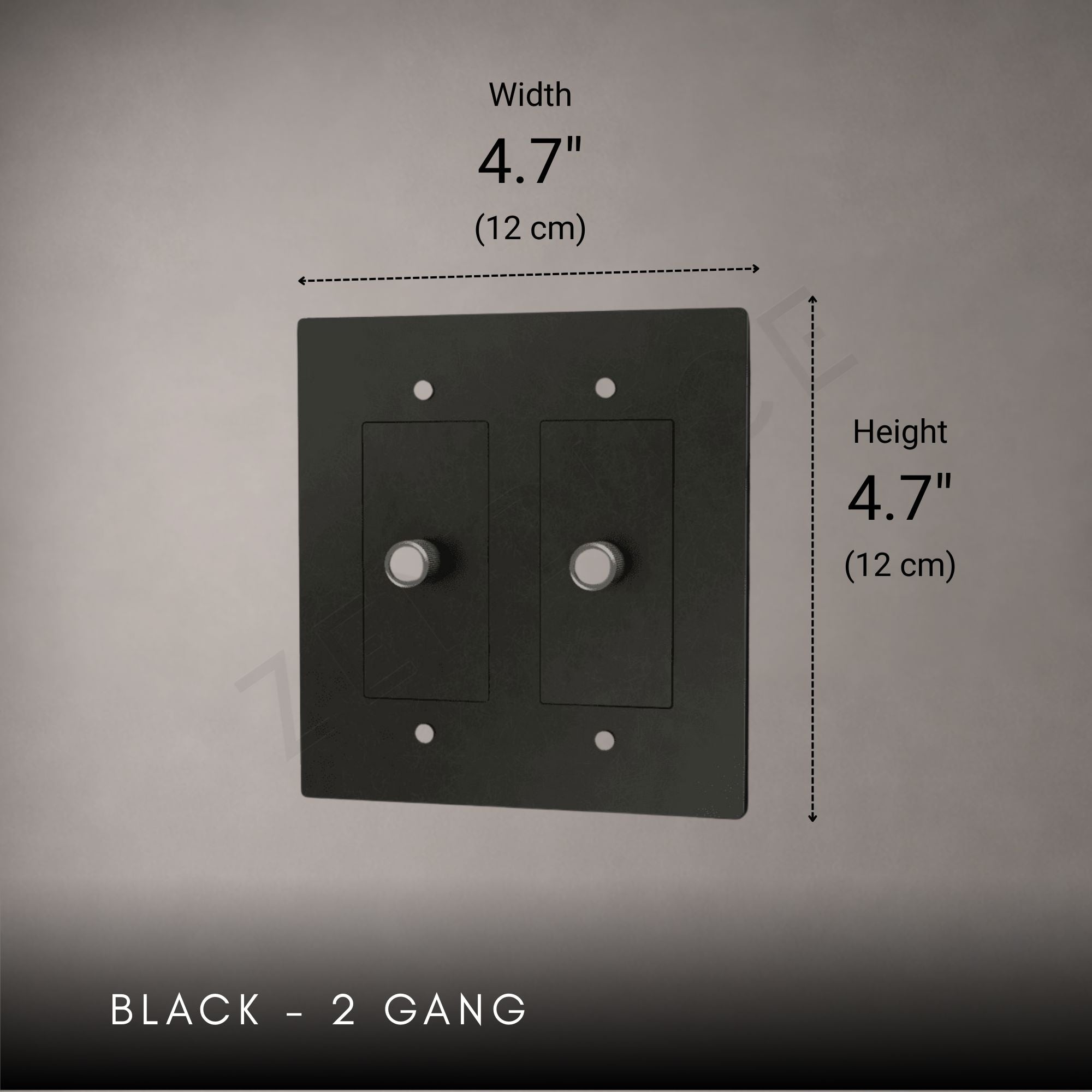 Brass 3-way Rotary Dimmer Switch-Modern Rotary LED Dimmer Wall Switch (1–5 Gang)-ZENDUCE