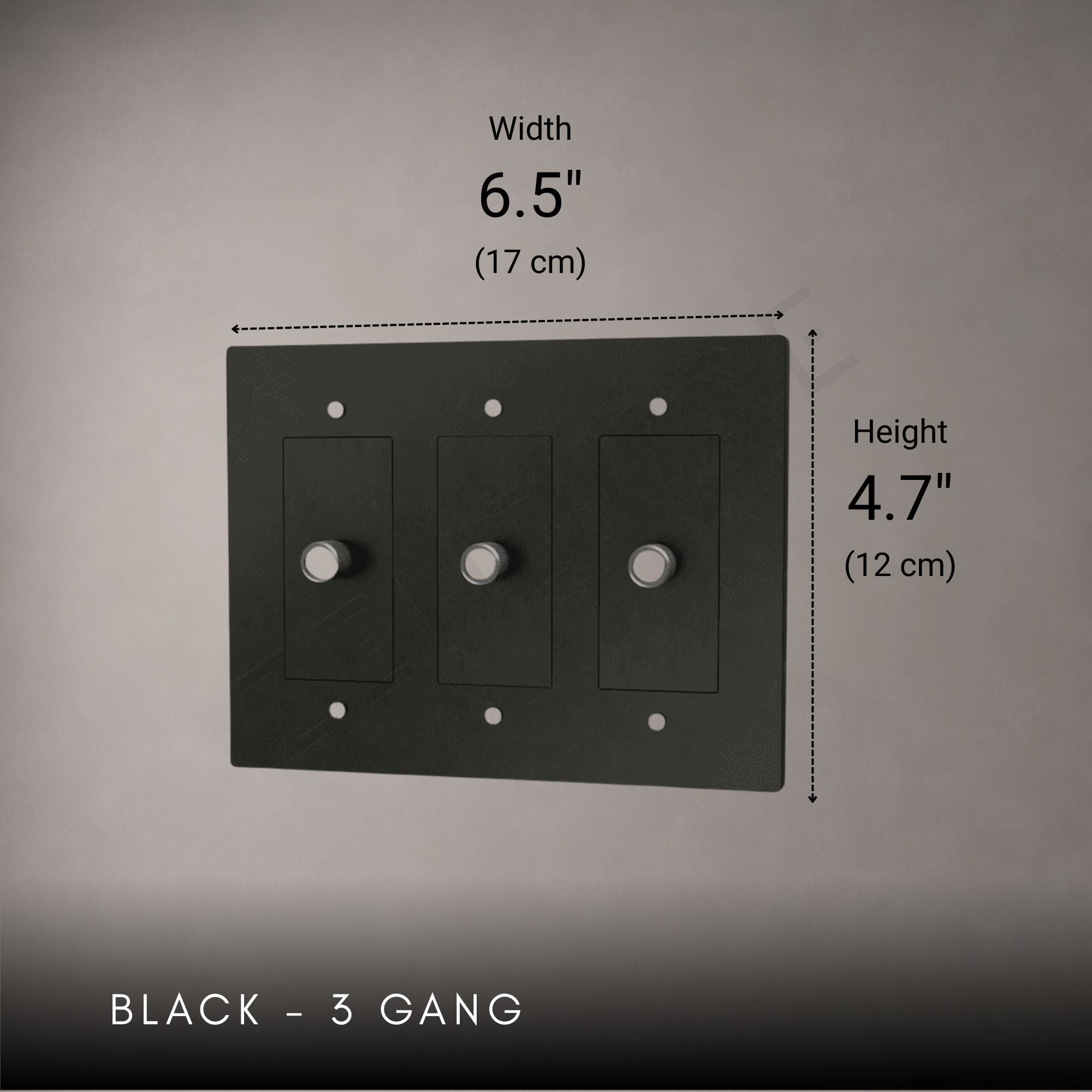 Brass 3-way Rotary Dimmer Switch-Modern Rotary LED Dimmer Wall Switch (1–5 Gang)-ZENDUCE