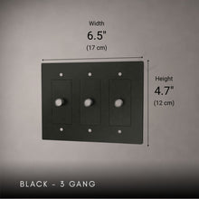 Brass 3-way Rotary Dimmer Switch-Modern Rotary LED Dimmer Wall Switch (1–5 Gang)-ZENDUCE