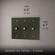 Brass 3-way Rotary Dimmer Switch-Modern Rotary LED Dimmer Wall Switch (1–5 Gang)-ZENDUCE
