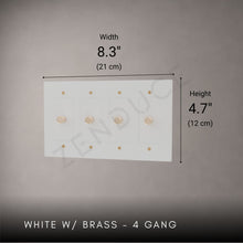 Brass 3-way Rotary Dimmer Switch-Modern Rotary LED Dimmer Wall Switch (1–5 Gang)-ZENDUCE