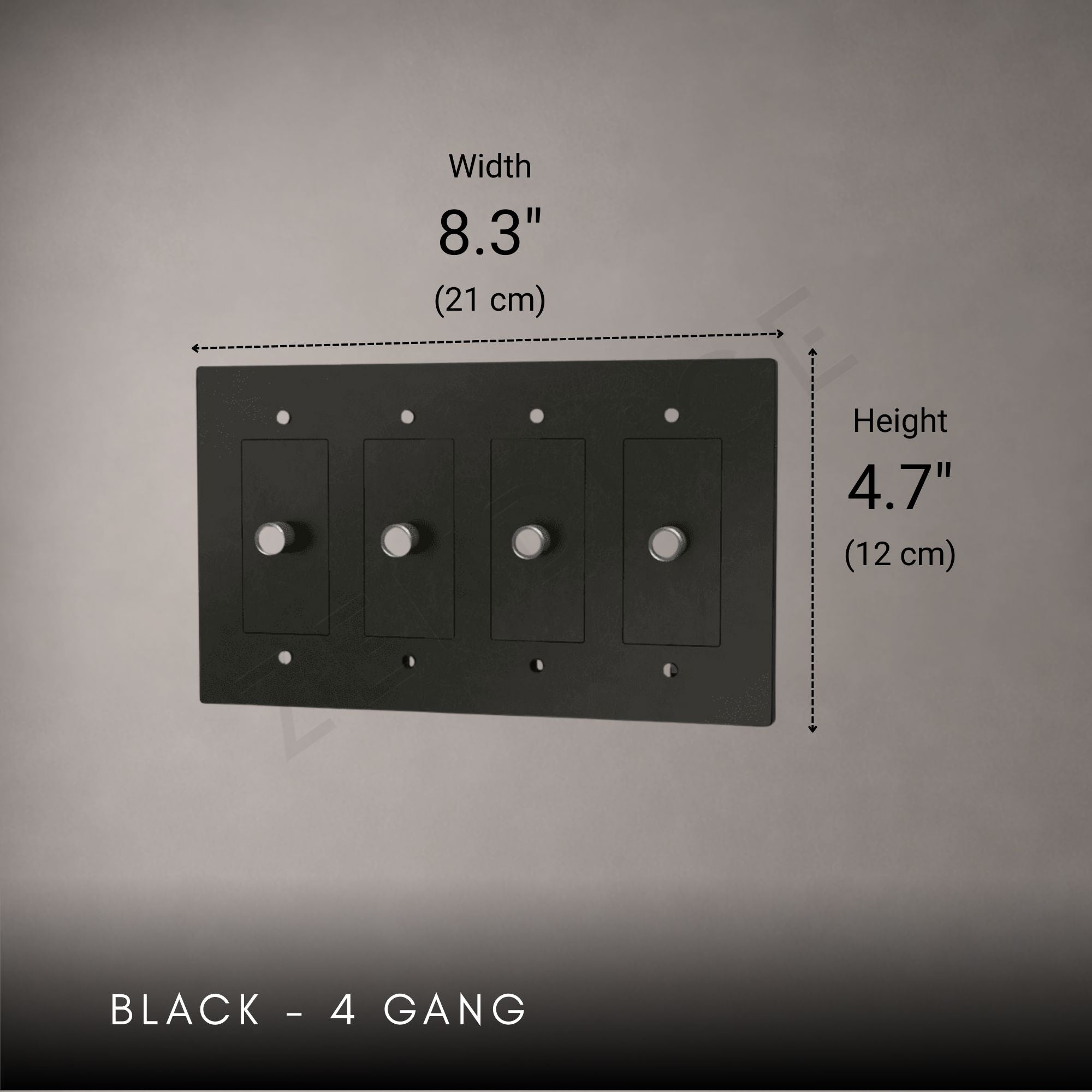 Brass 3-way Rotary Dimmer Switch-Modern Rotary LED Dimmer Wall Switch (1–5 Gang)-ZENDUCE