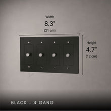 Brass 3-way Rotary Dimmer Switch-Modern Rotary LED Dimmer Wall Switch (1–5 Gang)-ZENDUCE