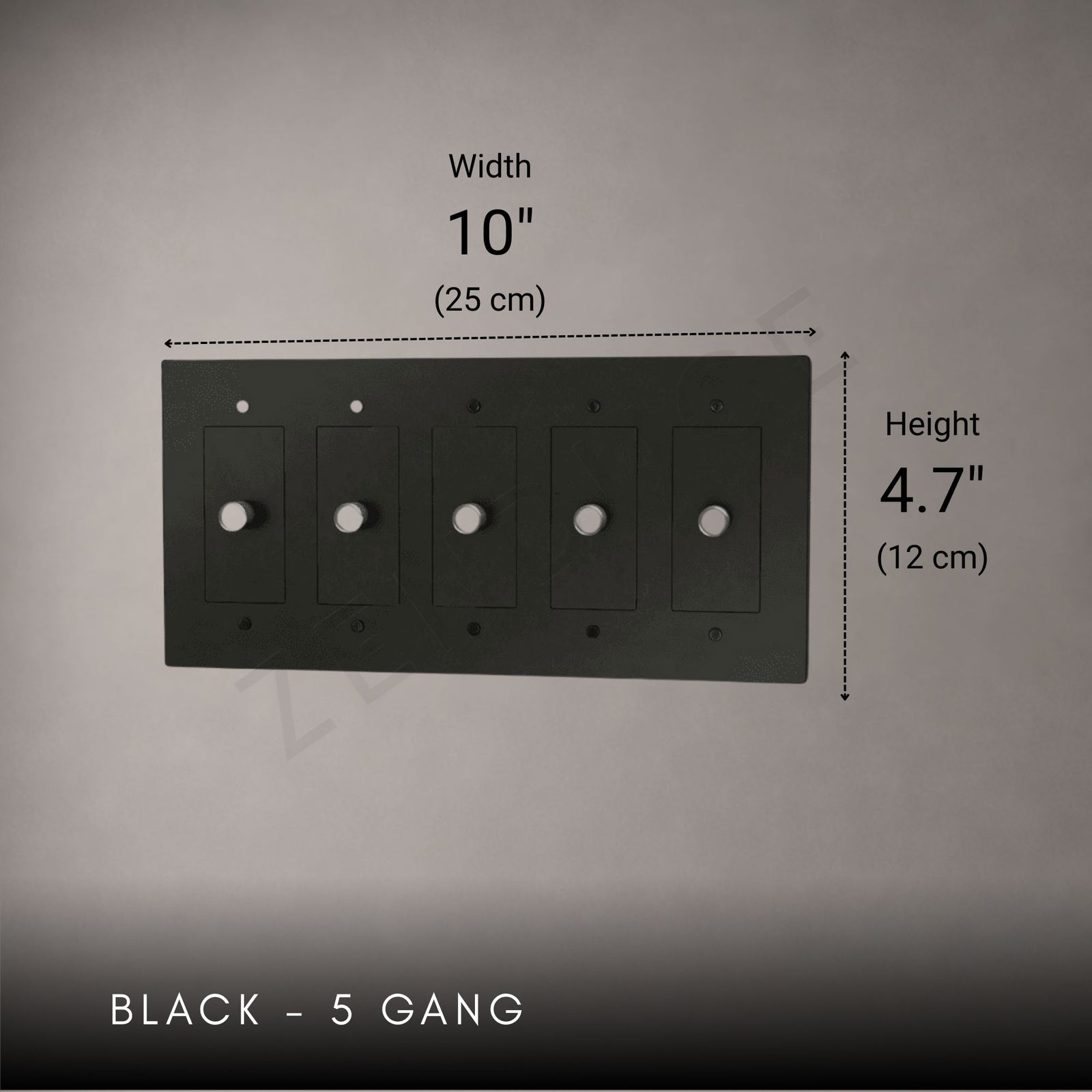 Brass 3-way Rotary Dimmer Switch-Modern Rotary LED Dimmer Wall Switch (1–5 Gang)-ZENDUCE