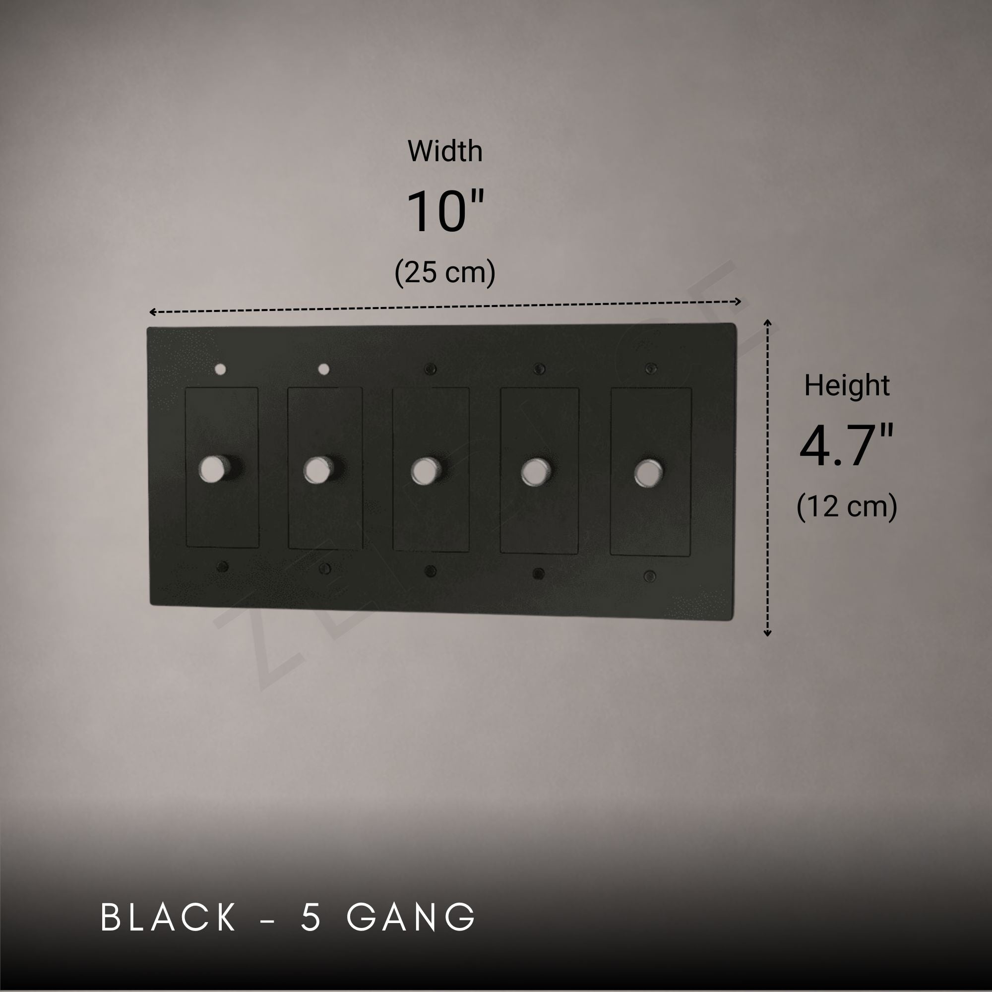Brass 3-way Rotary Dimmer Switch-Modern Rotary LED Dimmer Wall Switch (1–5 Gang)-ZENDUCE