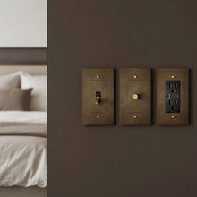 Brass Electrical Sample Kit-Modern Decorative Electrical Wall Switch & USB Outlet Plate-ZENDUCE