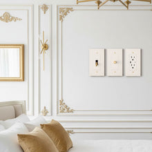Brass Electrical Sample Kit-Modern Decorative Electrical Wall Switch & USB Outlet Plate-ZENDUCE