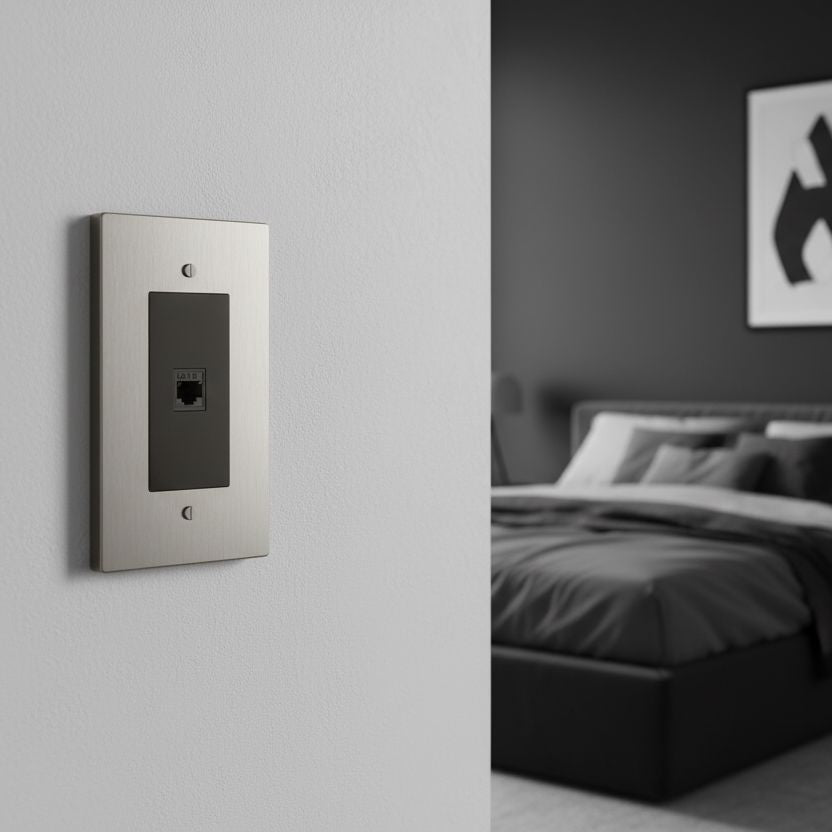 Brass Ethernet Socket-Modern Ethernet Wall Socket-ZENDUCE