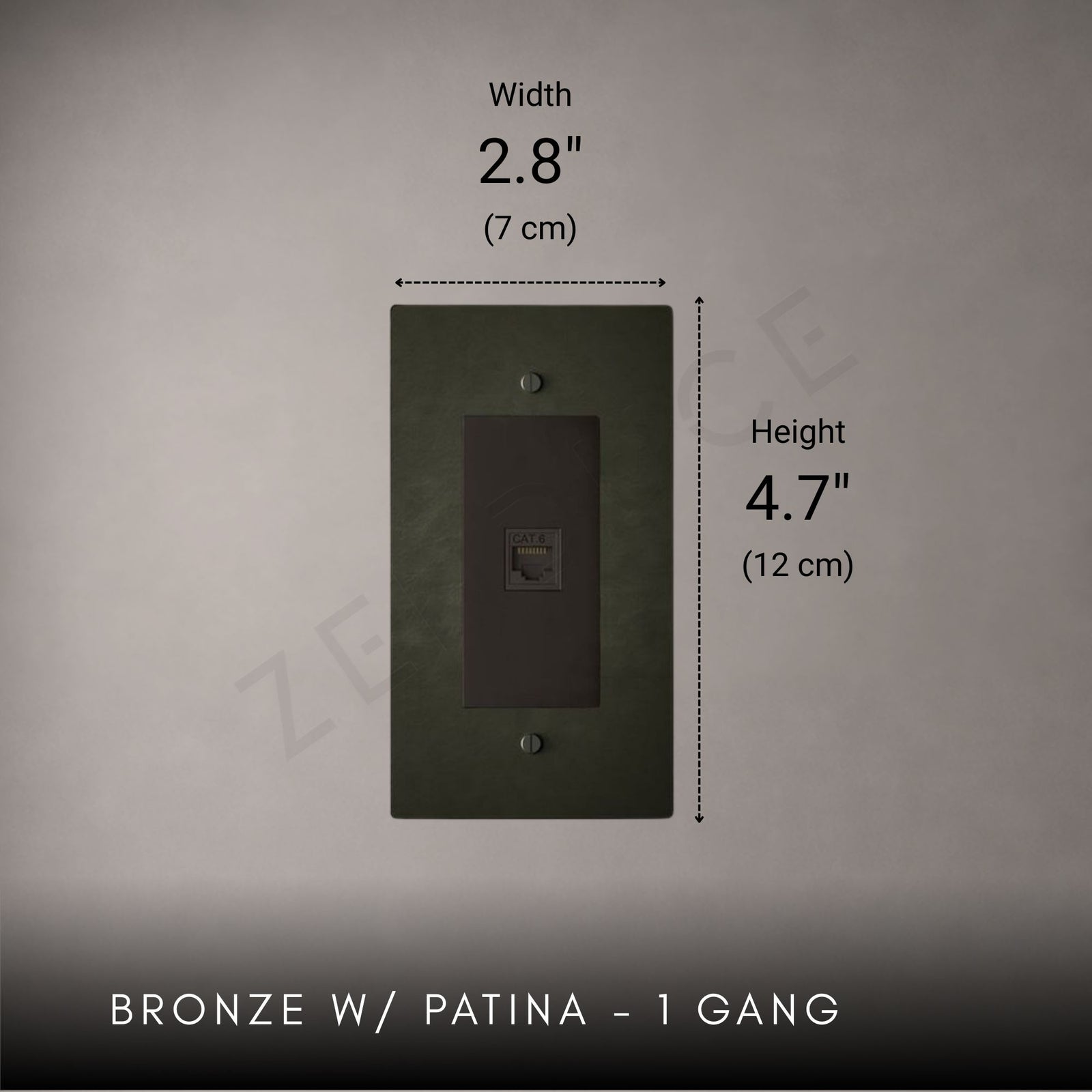 Brass Ethernet Socket-Modern Ethernet Wall Socket-ZENDUCE