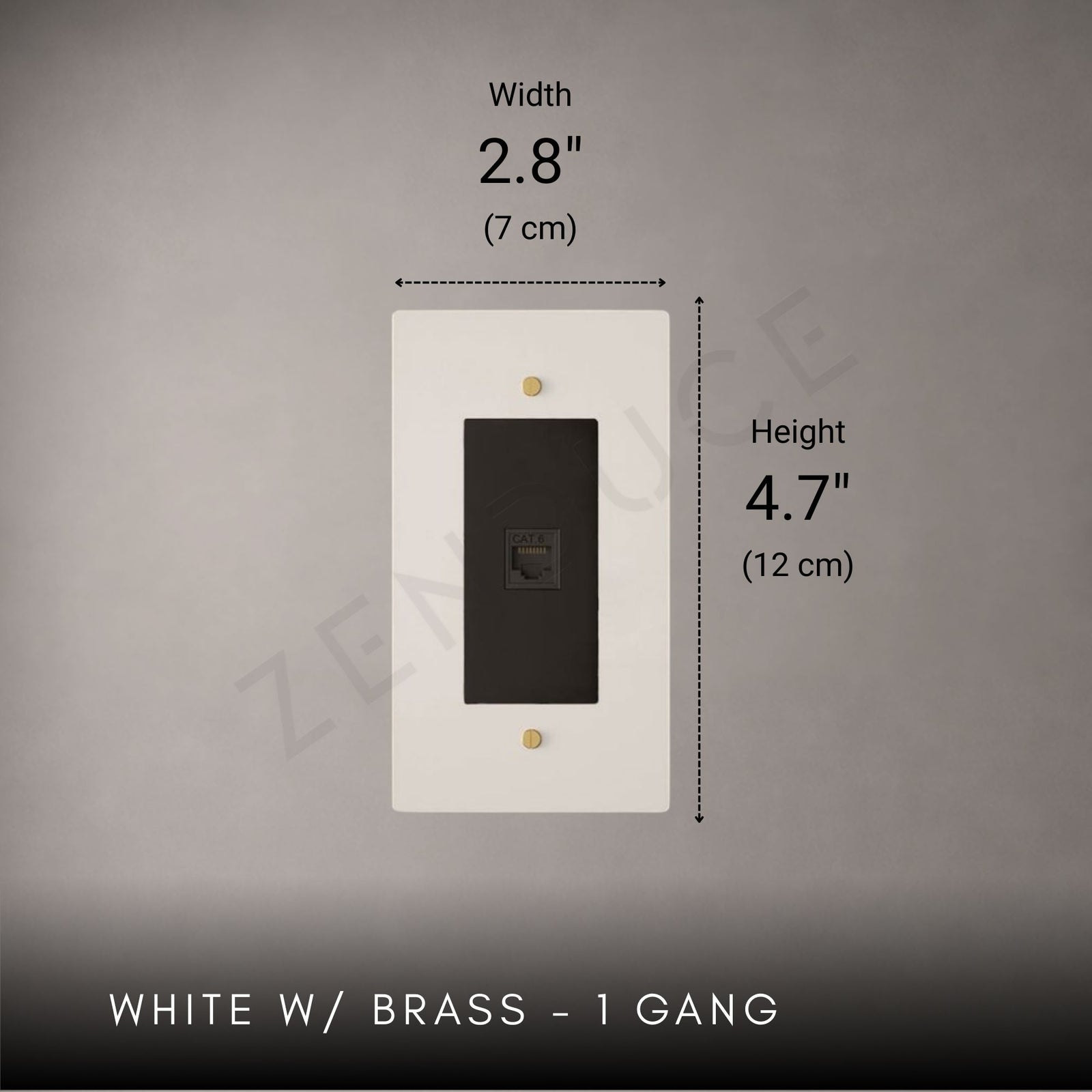 Brass Ethernet Socket-Modern Ethernet Wall Socket-ZENDUCE