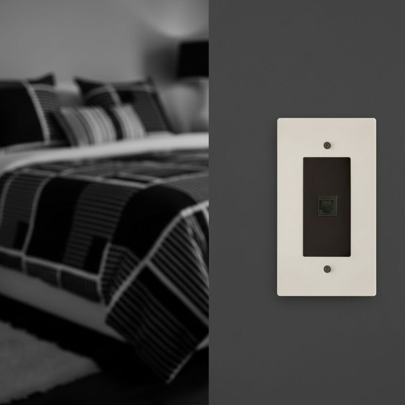 Brass Ethernet Socket-Modern Ethernet Wall Socket-ZENDUCE