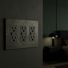 Brass Outlet-Modern Multi-Gang Designer Wall Outlet-ZENDUCE