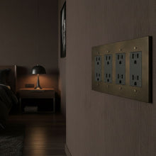 Brass Outlet-Modern Multi-Gang Designer Wall Outlet-ZENDUCE