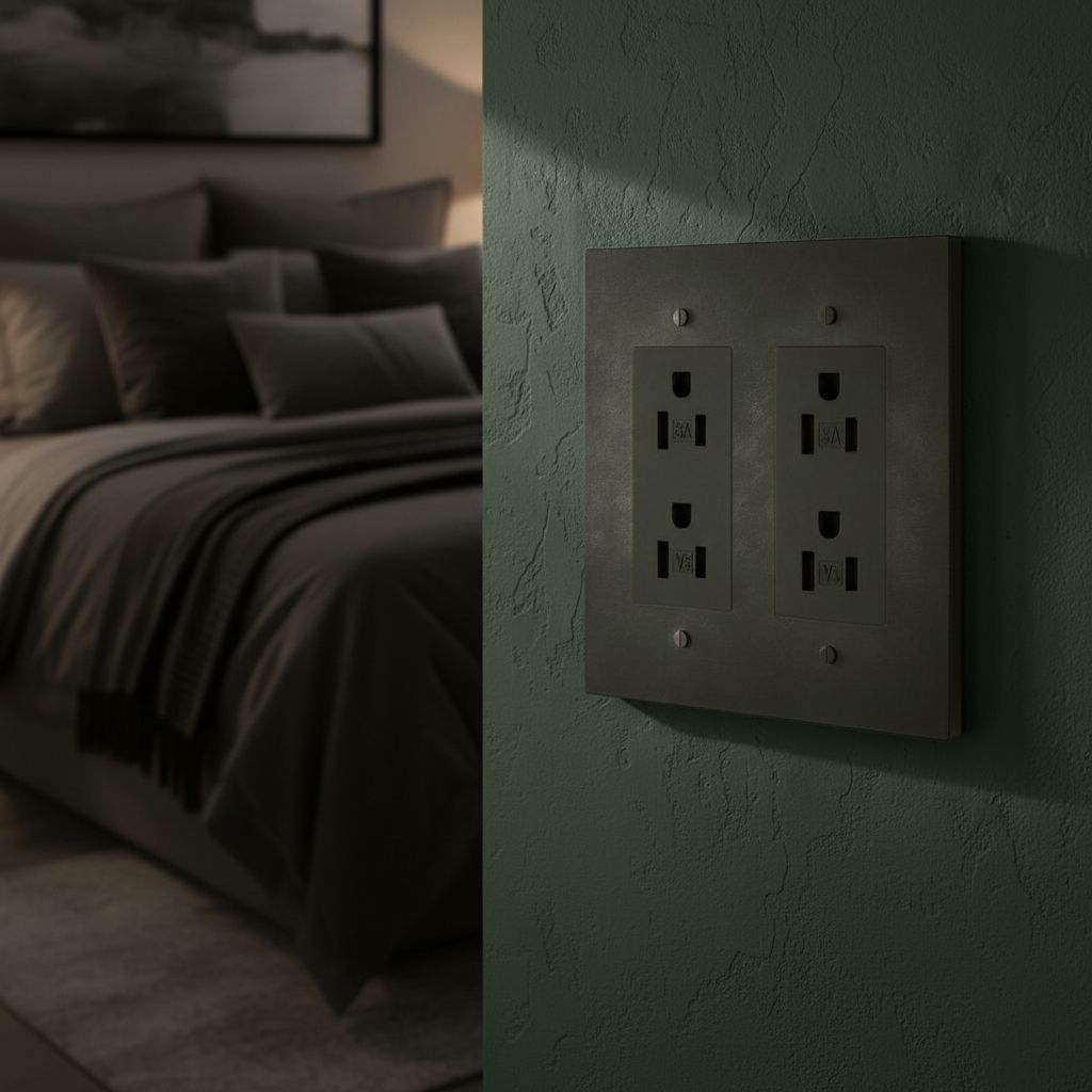 Brass Outlet-Modern Multi-Gang Designer Wall Outlet-ZENDUCE