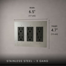 Brass Outlet-Modern Multi-Gang Designer Wall Outlet-ZENDUCE