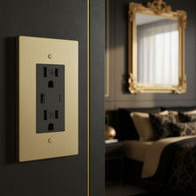 Brass Outlet-Modern Multi-Gang Designer Wall Outlet-ZENDUCE