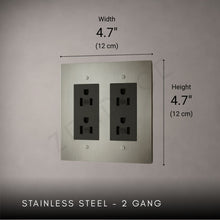Brass Outlet-Modern Multi-Gang Designer Wall Outlet-ZENDUCE