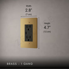 Brass Outlet-Modern Multi-Gang Designer Wall Outlet-ZENDUCE