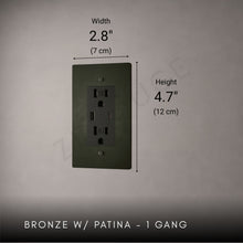 Brass Outlet-Modern Multi-Gang Designer Wall Outlet-ZENDUCE