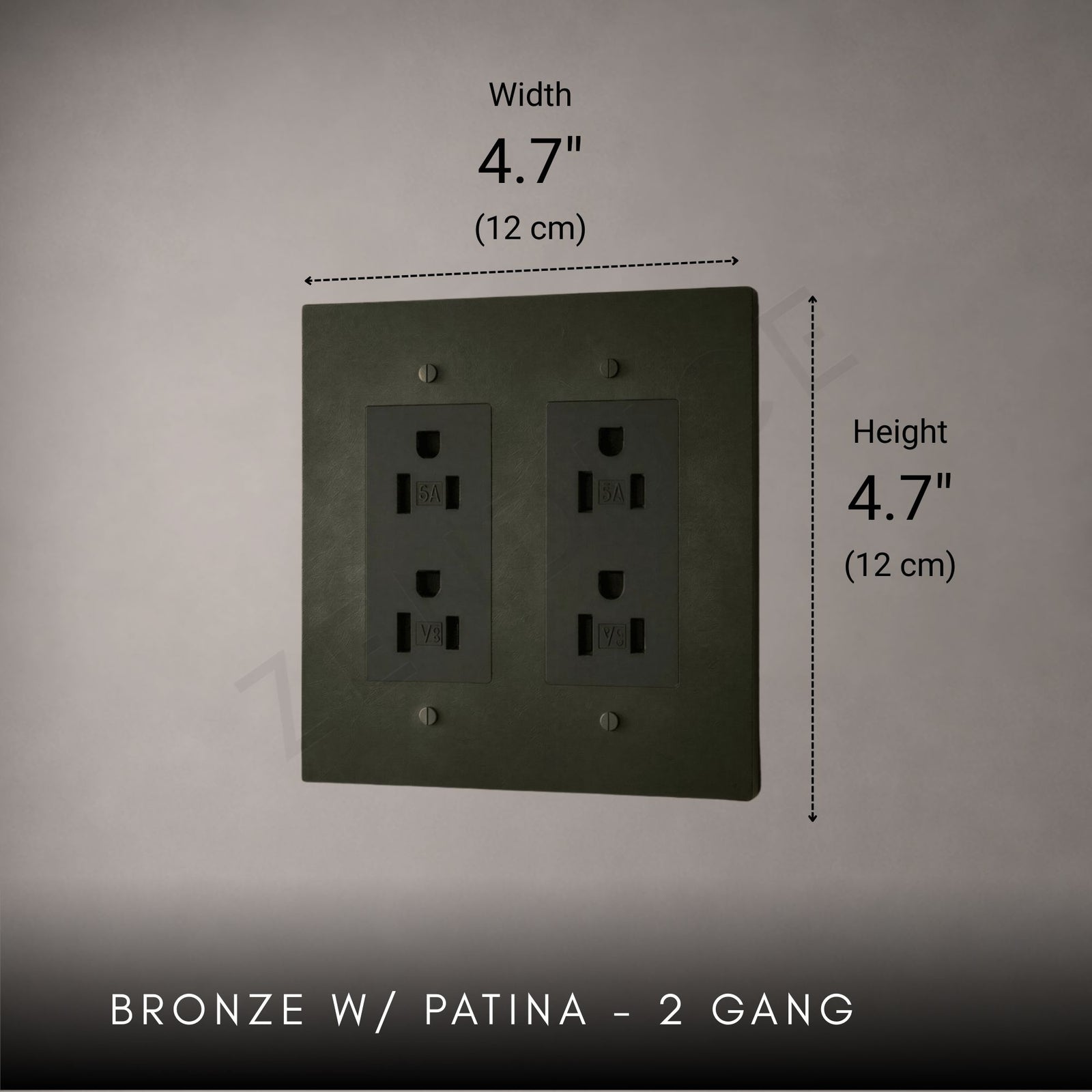 Brass Outlet-Modern Multi-Gang Designer Wall Outlet-ZENDUCE