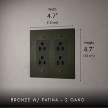 Brass Outlet-Modern Multi-Gang Designer Wall Outlet-ZENDUCE