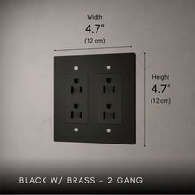 Brass Outlet-Modern Multi-Gang Designer Wall Outlet-ZENDUCE