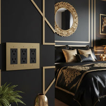 Brass Outlet-Modern Multi-Gang Designer Wall Outlet-ZENDUCE