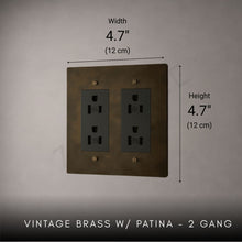 Brass Outlet-Modern Multi-Gang Designer Wall Outlet-ZENDUCE