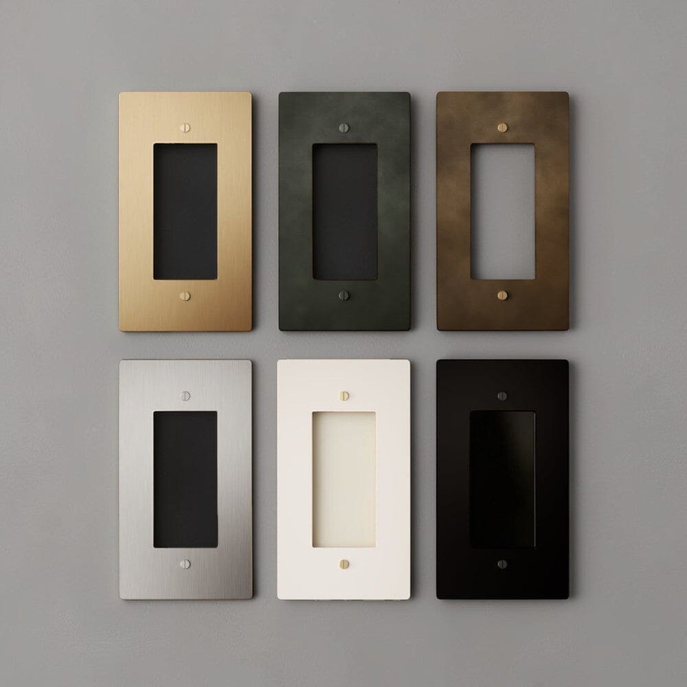 Brass Plate 6-Piece Sample Kit-Premium Brass Wall Plate 6-Piece Finish Sample Kit-ZENDUCE