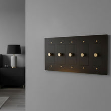 Brass Rotary Light Switch-Modern Rotary LED Dimmer Wall Switch (1–5 Gang)-ZENDUCE
