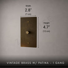 Brass Rotary Light Switch-Modern Rotary LED Dimmer Wall Switch (1–5 Gang)-ZENDUCE