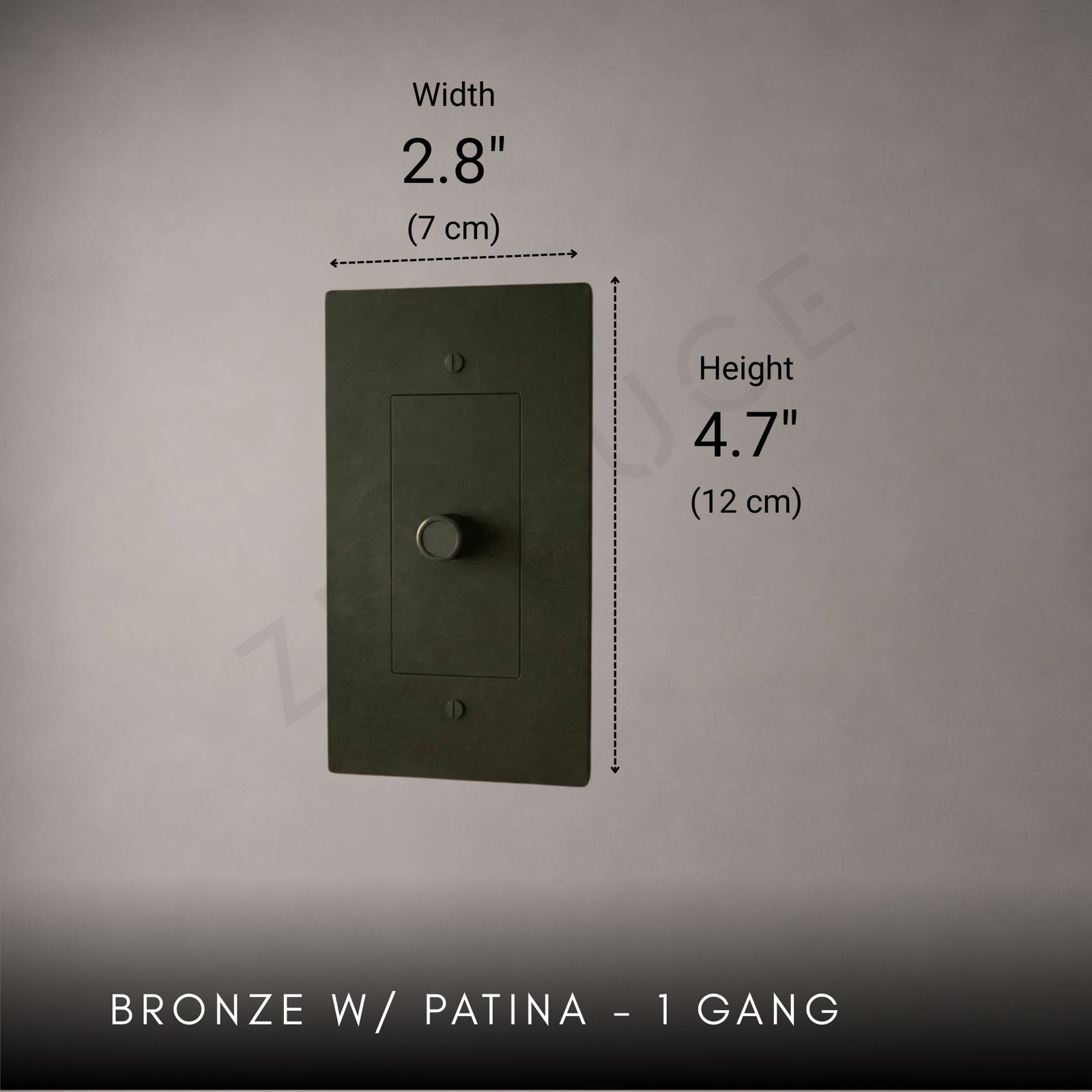 Brass Rotary Light Switch-Modern Rotary LED Dimmer Wall Switch (1–5 Gang)-ZENDUCE