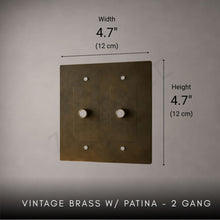 Brass Rotary Light Switch-Modern Rotary LED Dimmer Wall Switch (1–5 Gang)-ZENDUCE