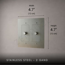 Brass Rotary Light Switch-Modern Rotary LED Dimmer Wall Switch (1–5 Gang)-ZENDUCE