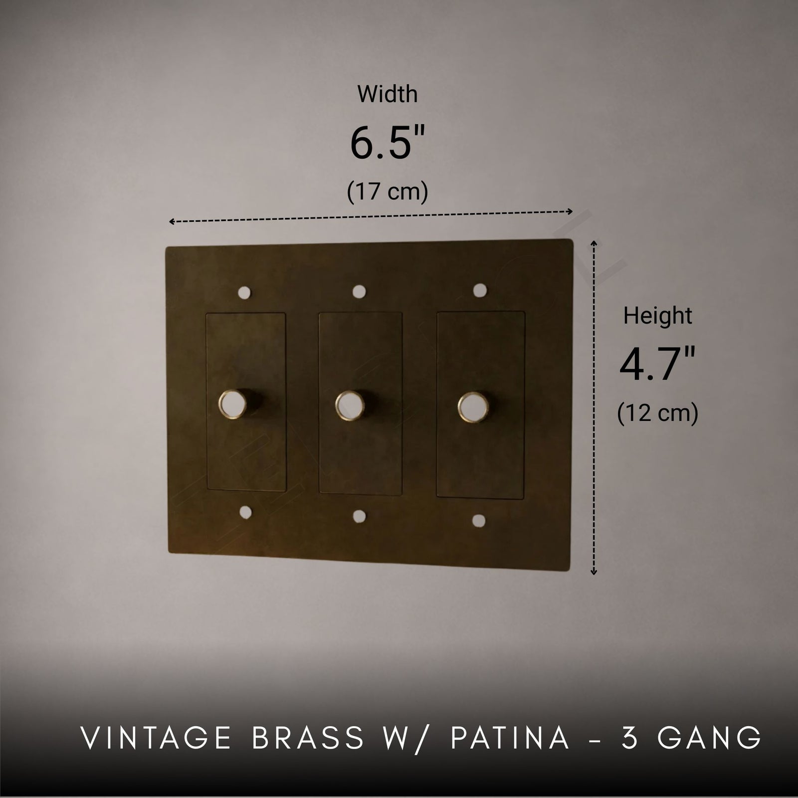 Brass Rotary Light Switch-Modern Rotary LED Dimmer Wall Switch (1–5 Gang)-ZENDUCE