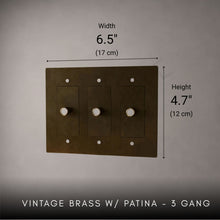 Brass Rotary Light Switch-Modern Rotary LED Dimmer Wall Switch (1–5 Gang)-ZENDUCE