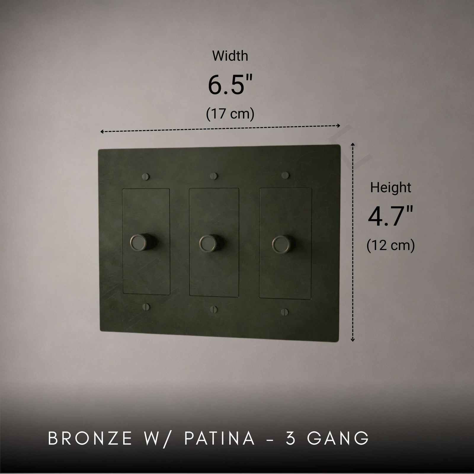 Brass Rotary Light Switch-Modern Rotary LED Dimmer Wall Switch (1–5 Gang)-ZENDUCE