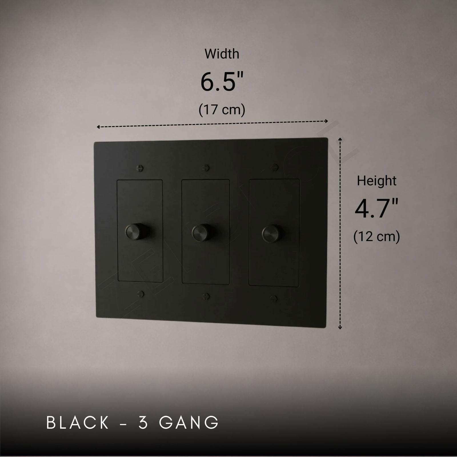 Brass Rotary Light Switch-Modern Rotary LED Dimmer Wall Switch (1–5 Gang)-ZENDUCE